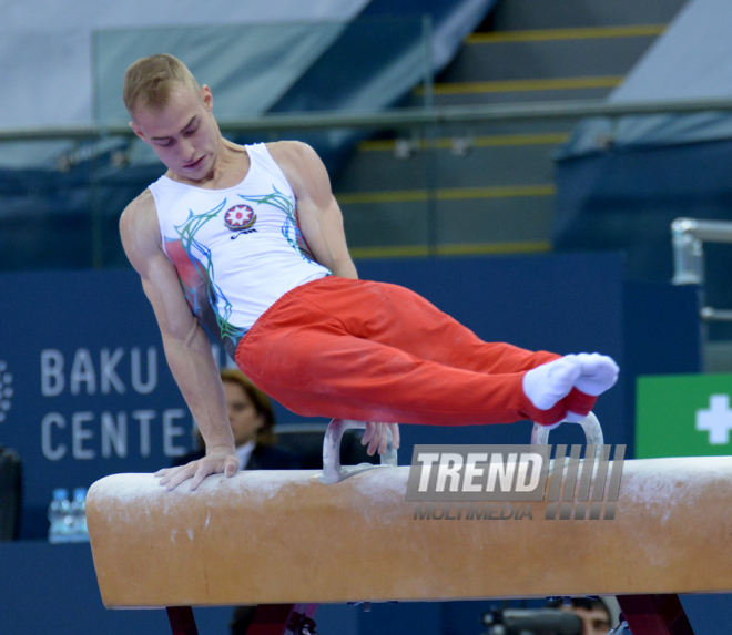 Bakıda idman gimnastikası üzrə Dünya Kuboku yarışlarının ilk günü start götürüb. Azərbaycan, 19 fevral, 2016